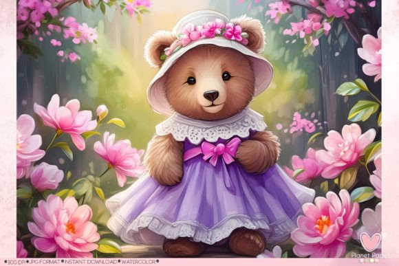 Floral Bear in Lilac Dress: Practical Uses for Gifting, Content, and Branding