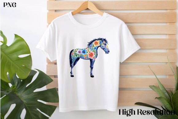 Integrating Floral Horse Clipart into Modern Creative Projects