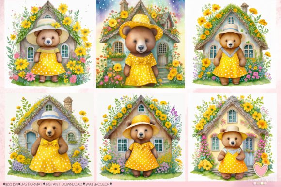 Little Bear in Her Floral House: Creative Applications
