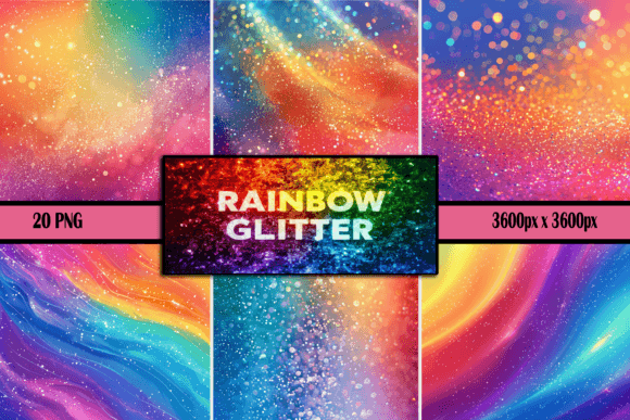 Rainbow Glitter Gradient: Practical Applications for Digital and Physical Design