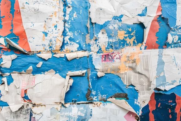Torn Paper Collage Background in Design